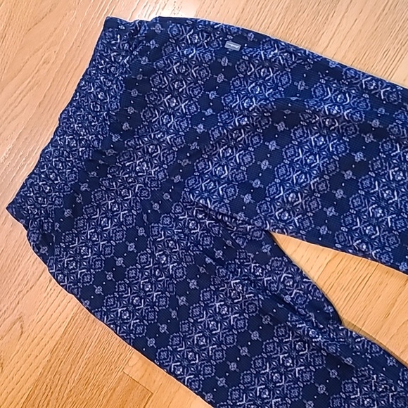Eddie Bauer Navy Fair Isle Fleece Pajama Pants - Picture 3 of 4